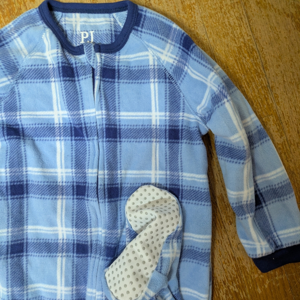 NWOT The Children's Place Blue Plaid Kids Pajamas